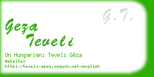 geza teveli business card
