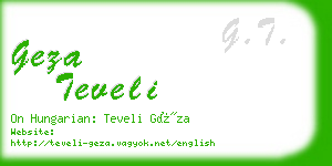 geza teveli business card